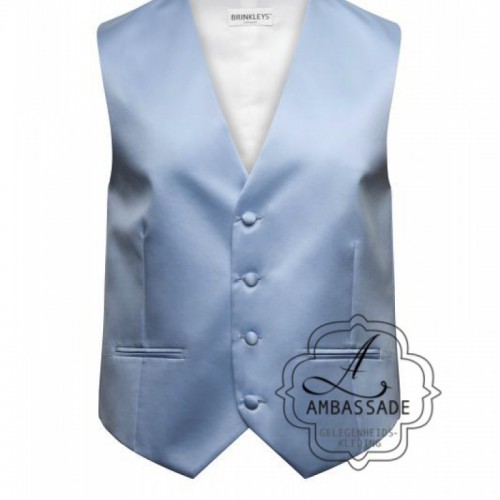 Pastel lichtblauw gilet vest of waistcoat voor een bruiloft of de bruidegom